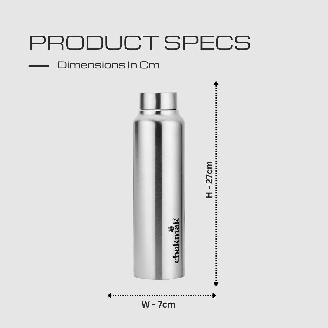 SPRING STAINLESS STEEL WATER BOTTLE 6PC SET