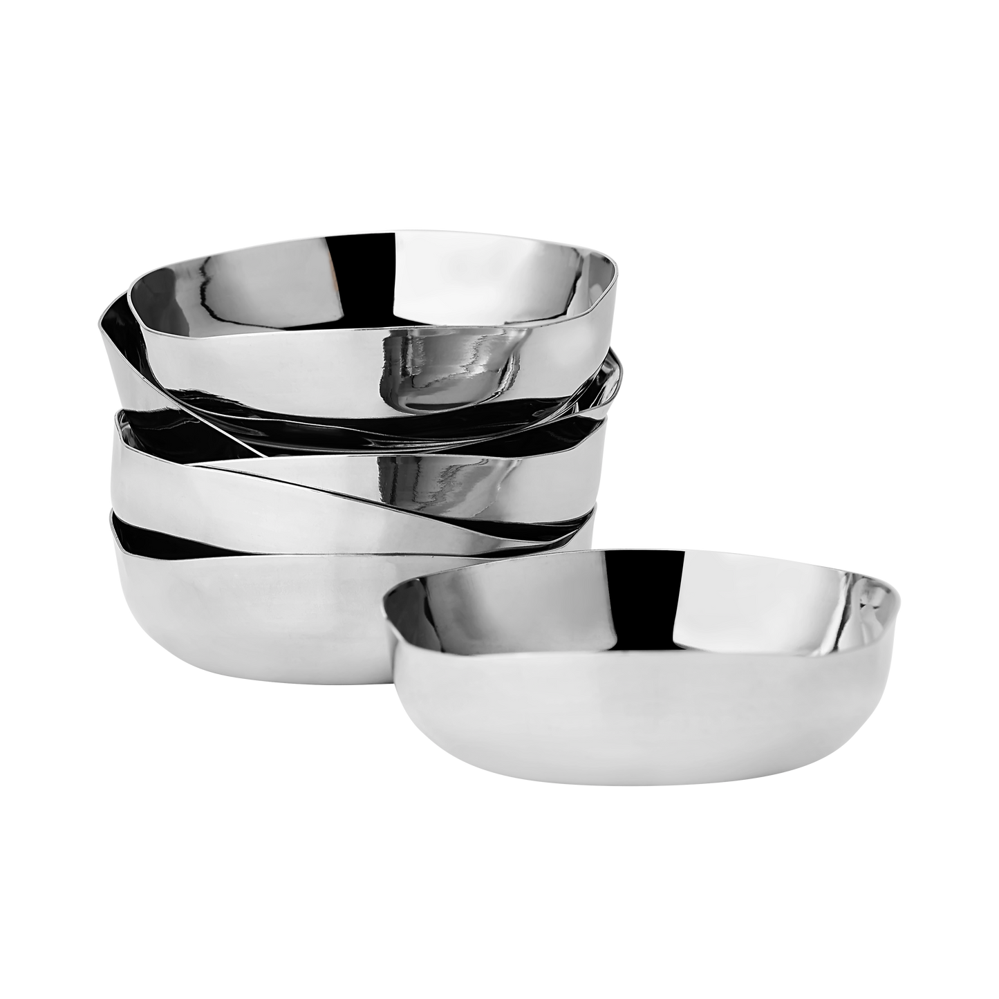 SQUARE PUDDING BOWL - 6 PIECE SET