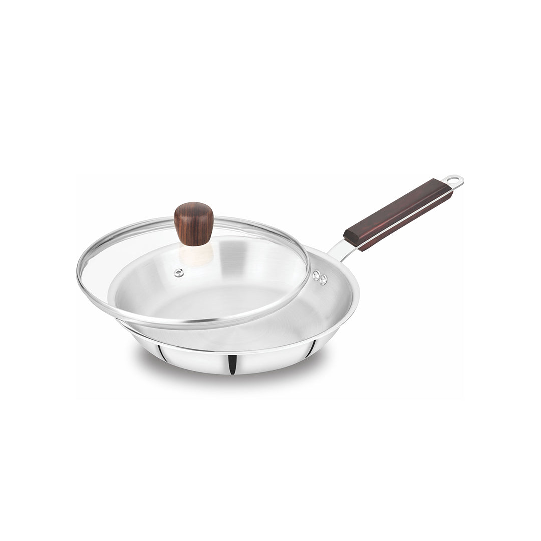 IROKO TRIPLY FRYPAN WITH GLASS LID