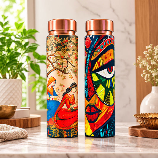 PIESTA COPPER BOTTLE UV PRINTED (COPPER) PACK OF 1