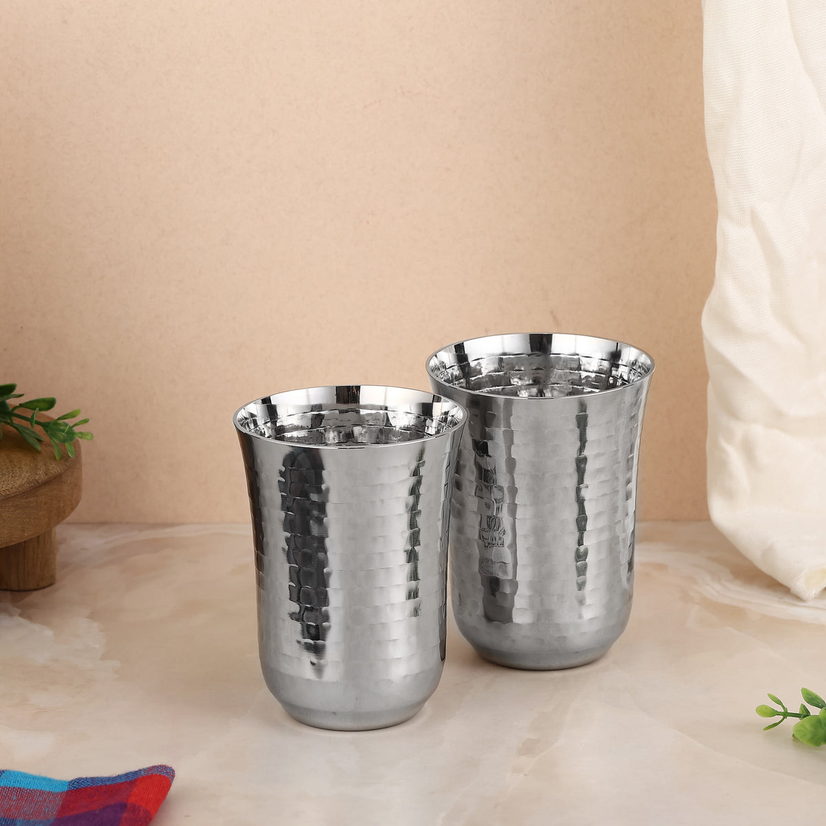 VINTAGE HAMMER GLASS (6 Pc Set)