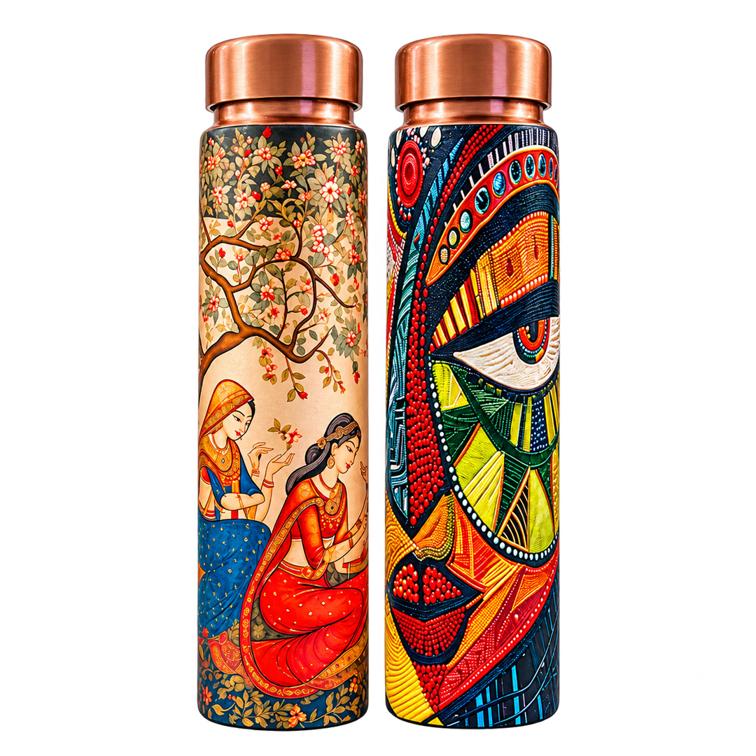 PIESTA COPPER BOTTLE UV PRINTED (COPPER) PACK OF 1