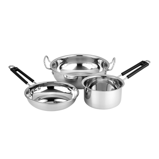 DECENT FLAT COOKWARE 3PCS SET