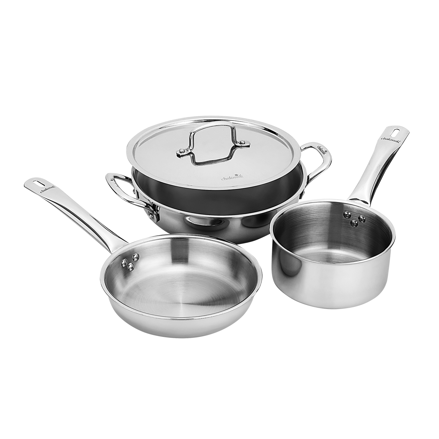 GOLDFINCH TRIPLY COOKWARE 3PCS SET