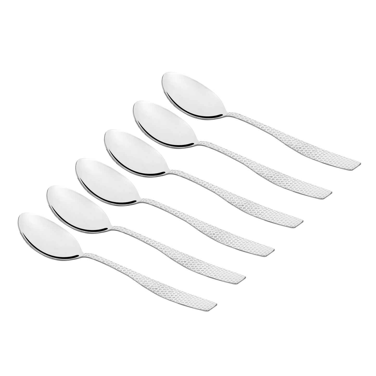 FLORIDA HAMMERED SPOONS AND FORKS - 6 PIECE SET