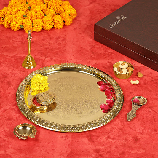 PURE BRASS POOJA PLATE