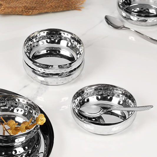 APPLE HAMMERED PUDDING BOWL - 6 PIECE SET