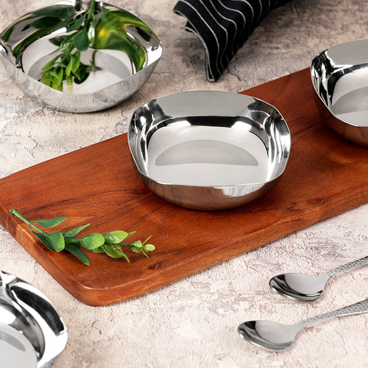 SQUARE PUDDING BOWL - 6 PIECE SET