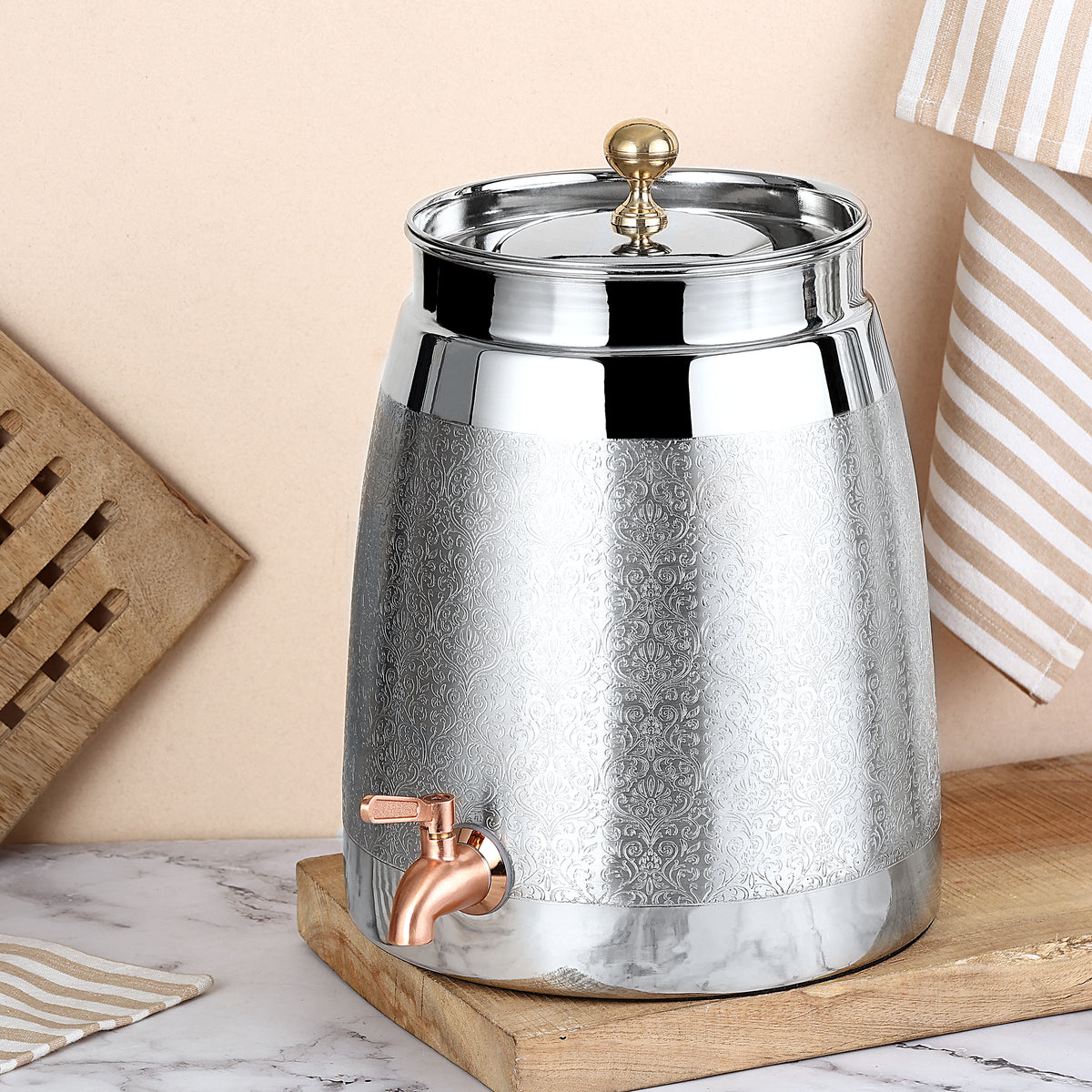 NICKEL COPPER WATER JUG (9LTR)