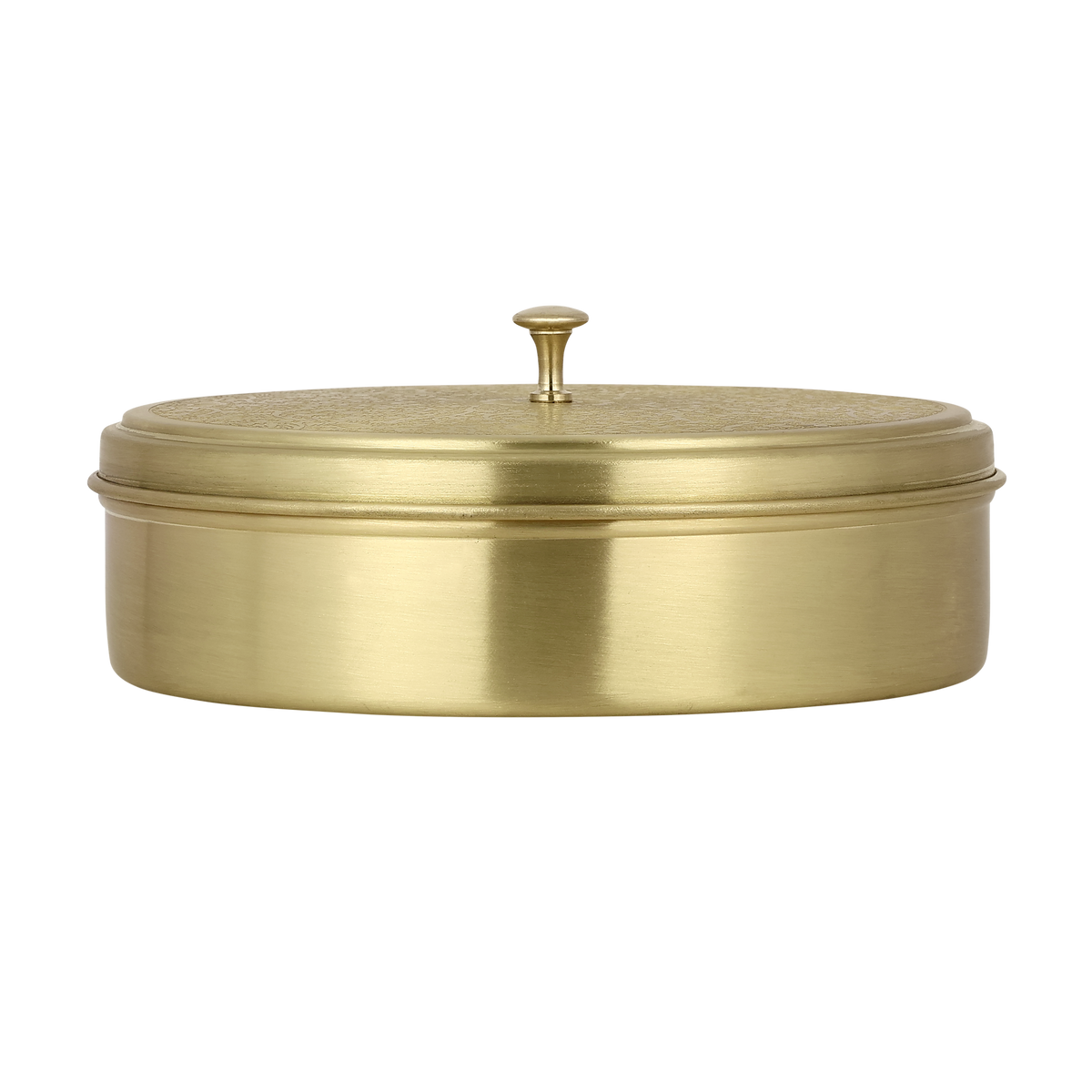 BRASS ROUND MASALA BOX (8NO)
