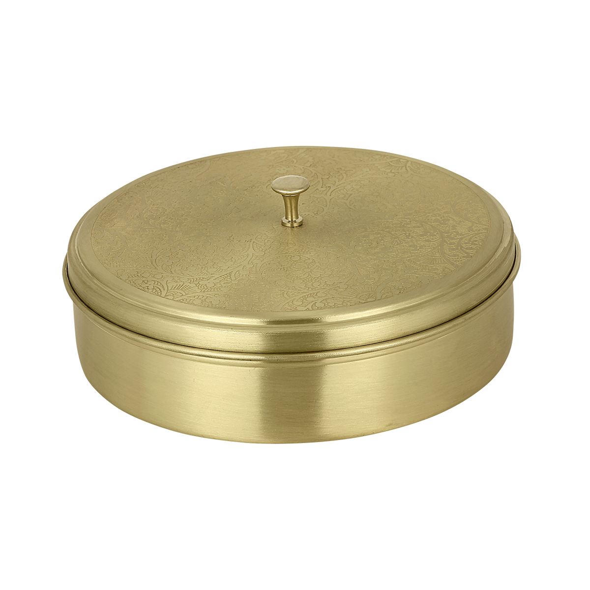 BRASS ROUND MASALA BOX (8NO)