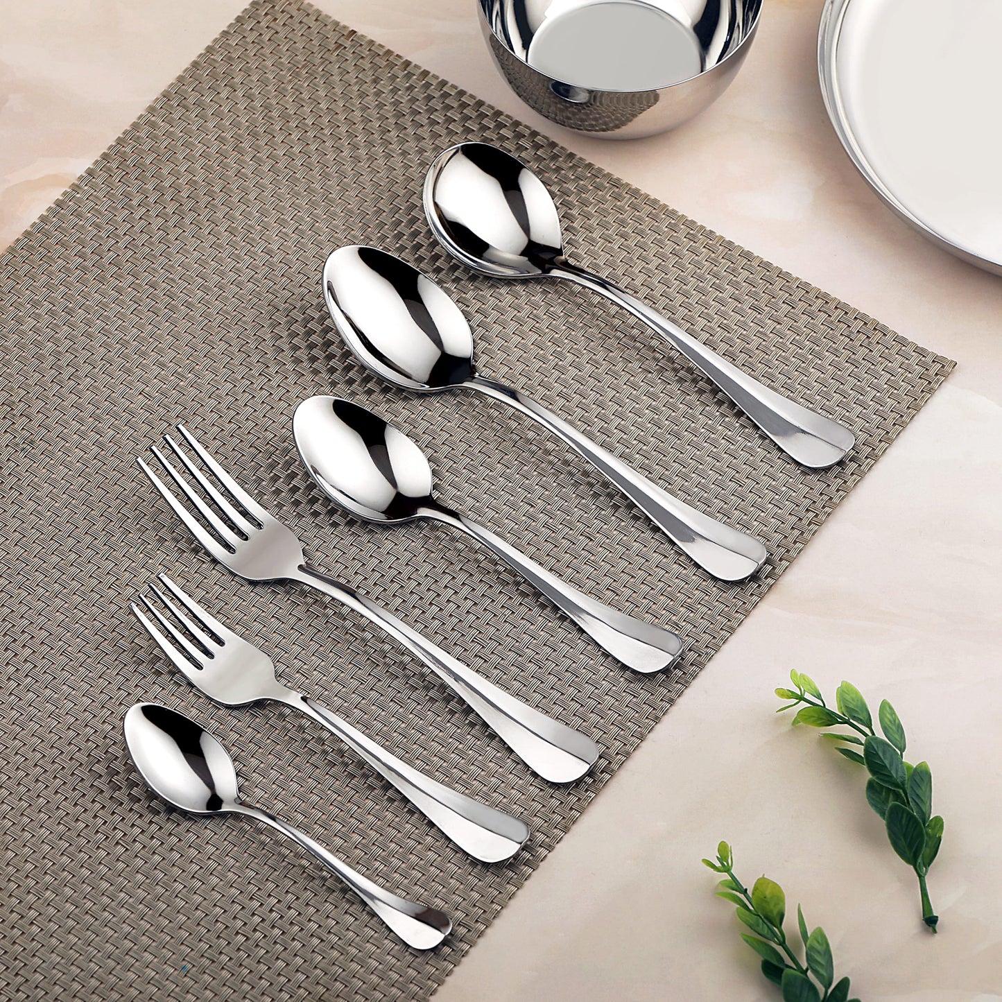 BUGGET SPOONS AND FORKS - 6 PIECE SET