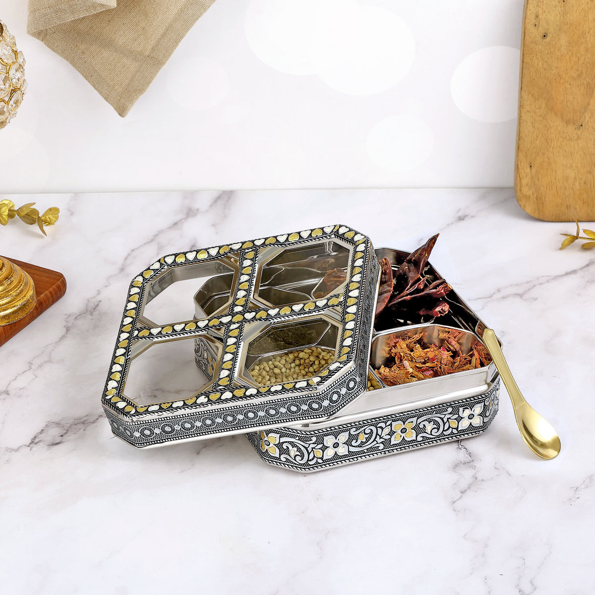 ANTIQUE DRY FRUIT BOX C-THRU
