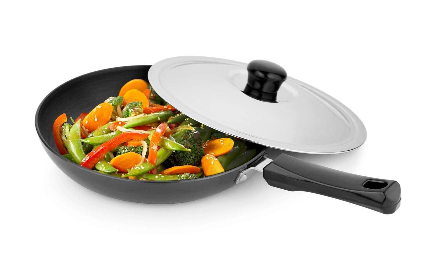 HARD ANODIZED FRYPAN WITH LID