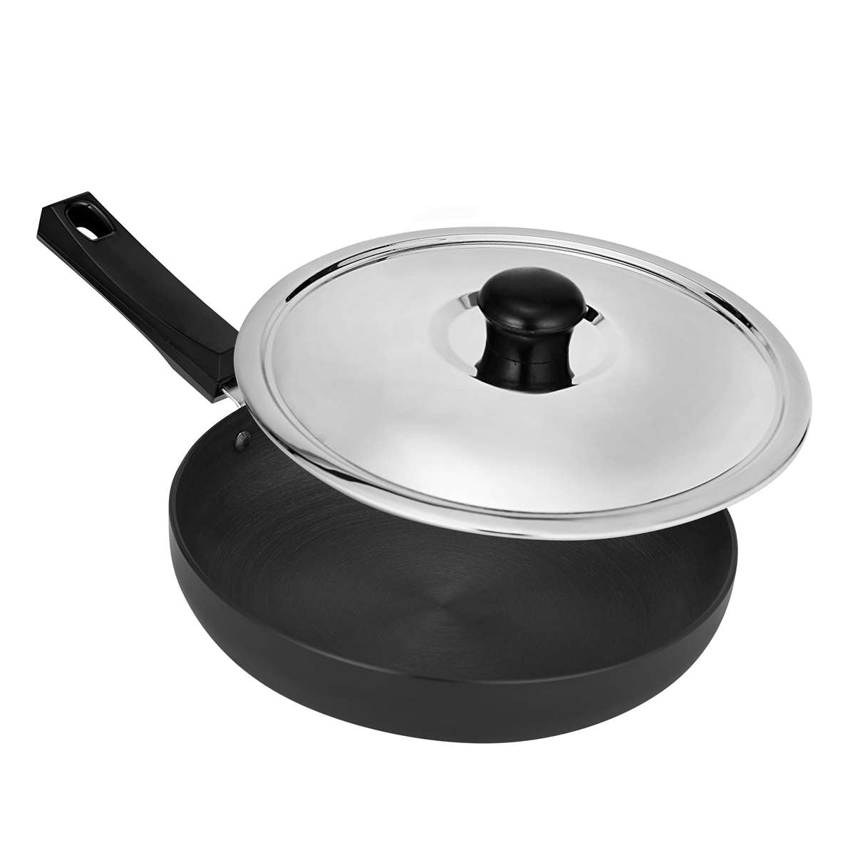 HARD ANODIZED FRYPAN WITH LID