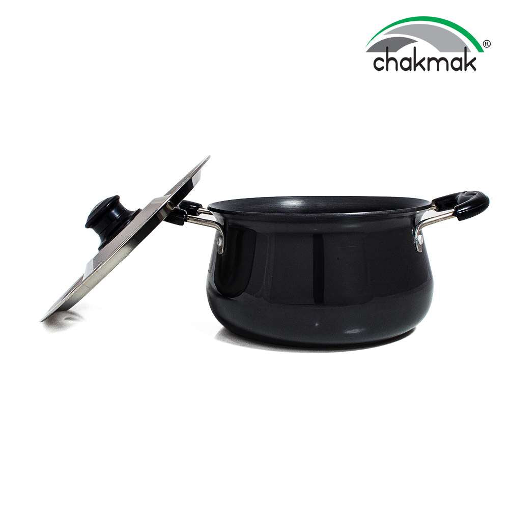 HARD ANODIZED BIRYANI POT WITH LID