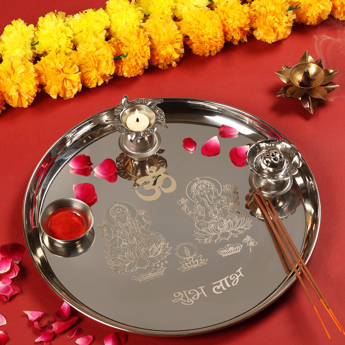SHUBH LABH POOJA THALI 14NO (14 NO)