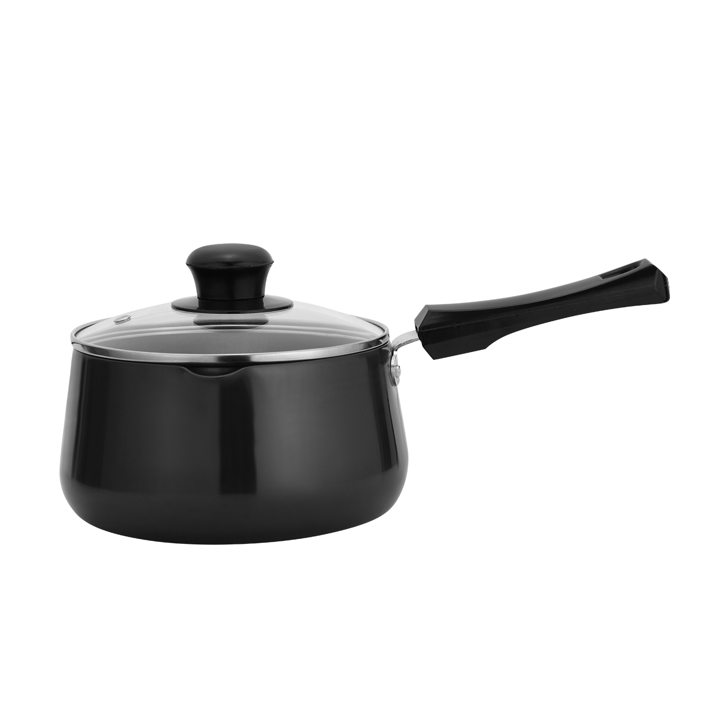 TEA PAN HARD ANODIZED WITH GLASS LID