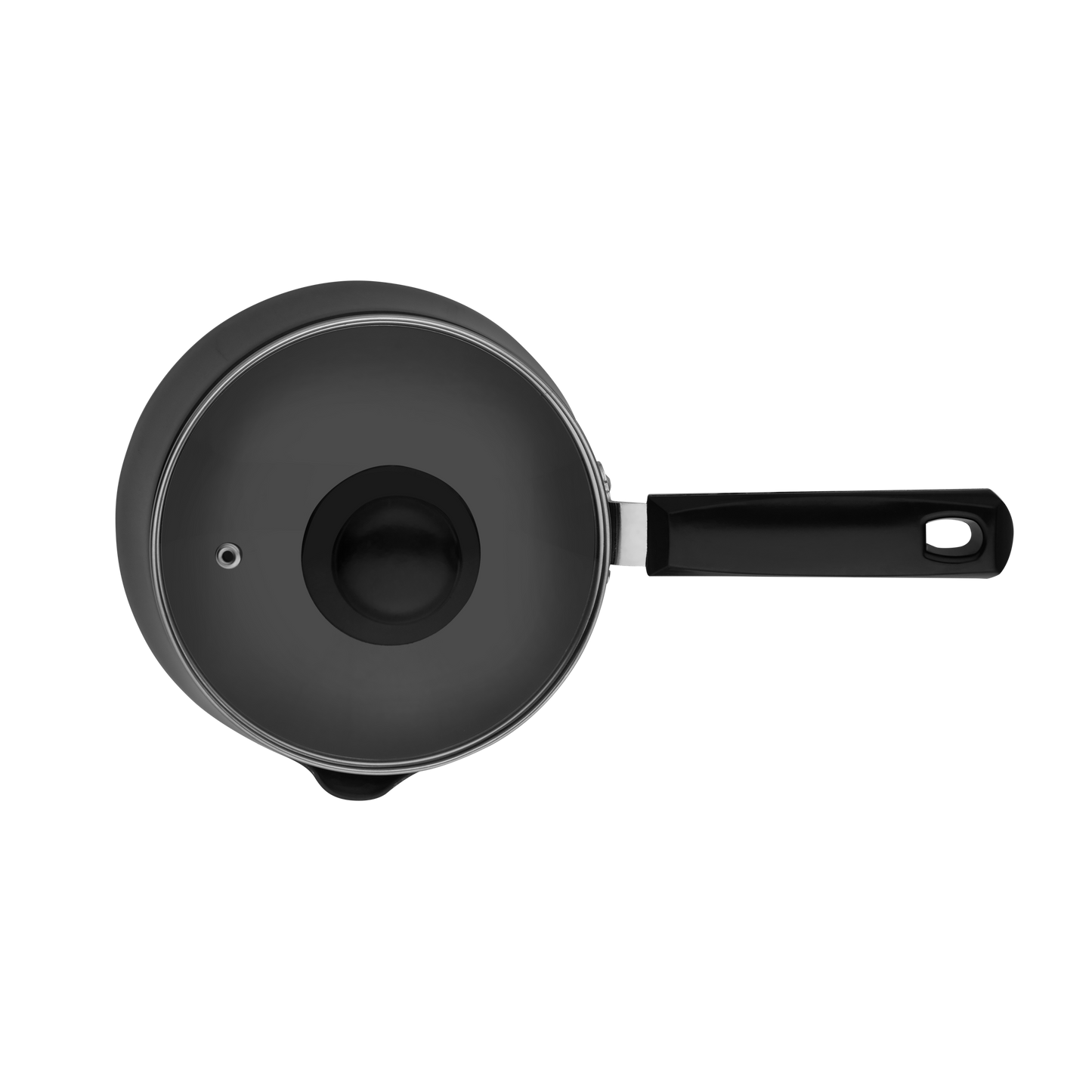 TEA PAN HARD ANODIZED WITH GLASS LID