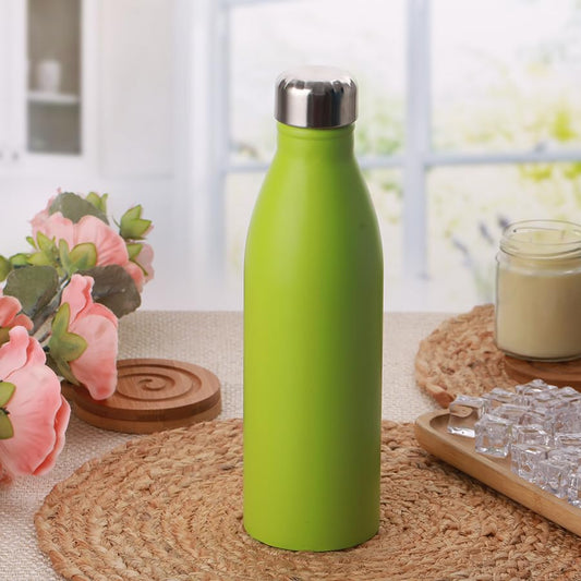 PURE STAINLESS STEEL FRIDGE WATER BOTTLE - GREEN