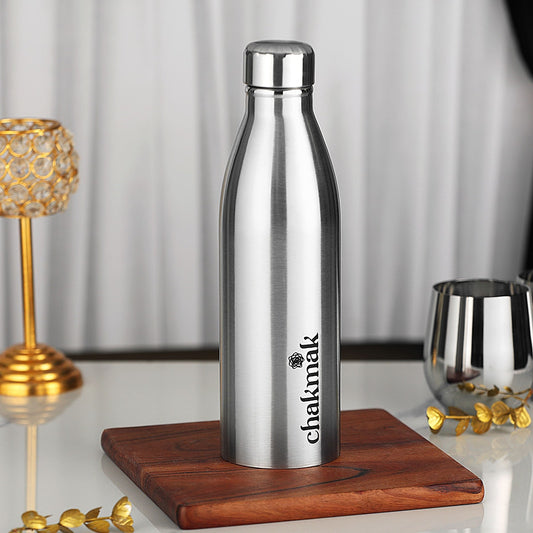 PURE STAINLESS STEEL FRIDGE BOTTLE 1000 ML