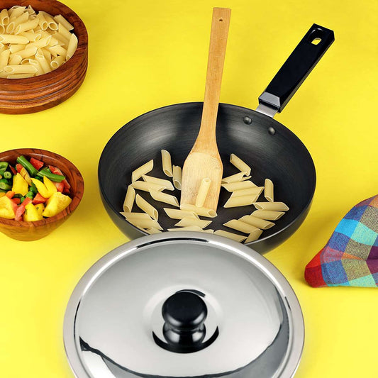 HARD ANODIZED FRYPAN WITH LID