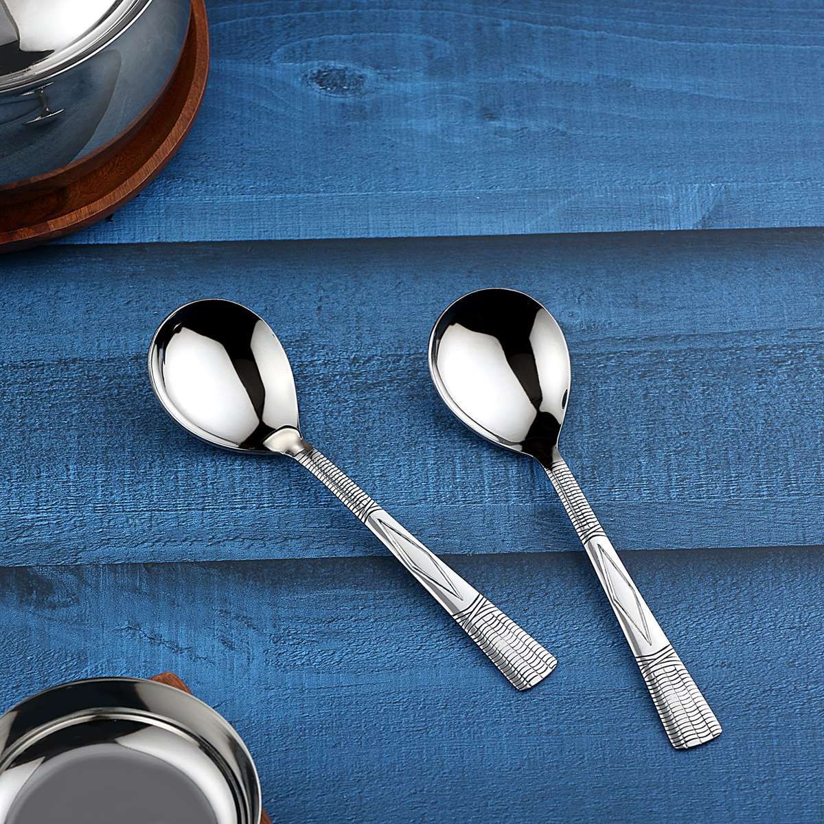 EGYPT SERVICE SPOON - 2 PIECE SET