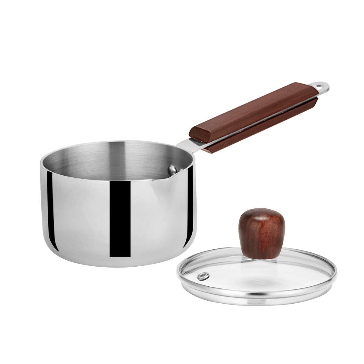 IROKO TRIPLY SAUCEPAN WITH GLASS LID