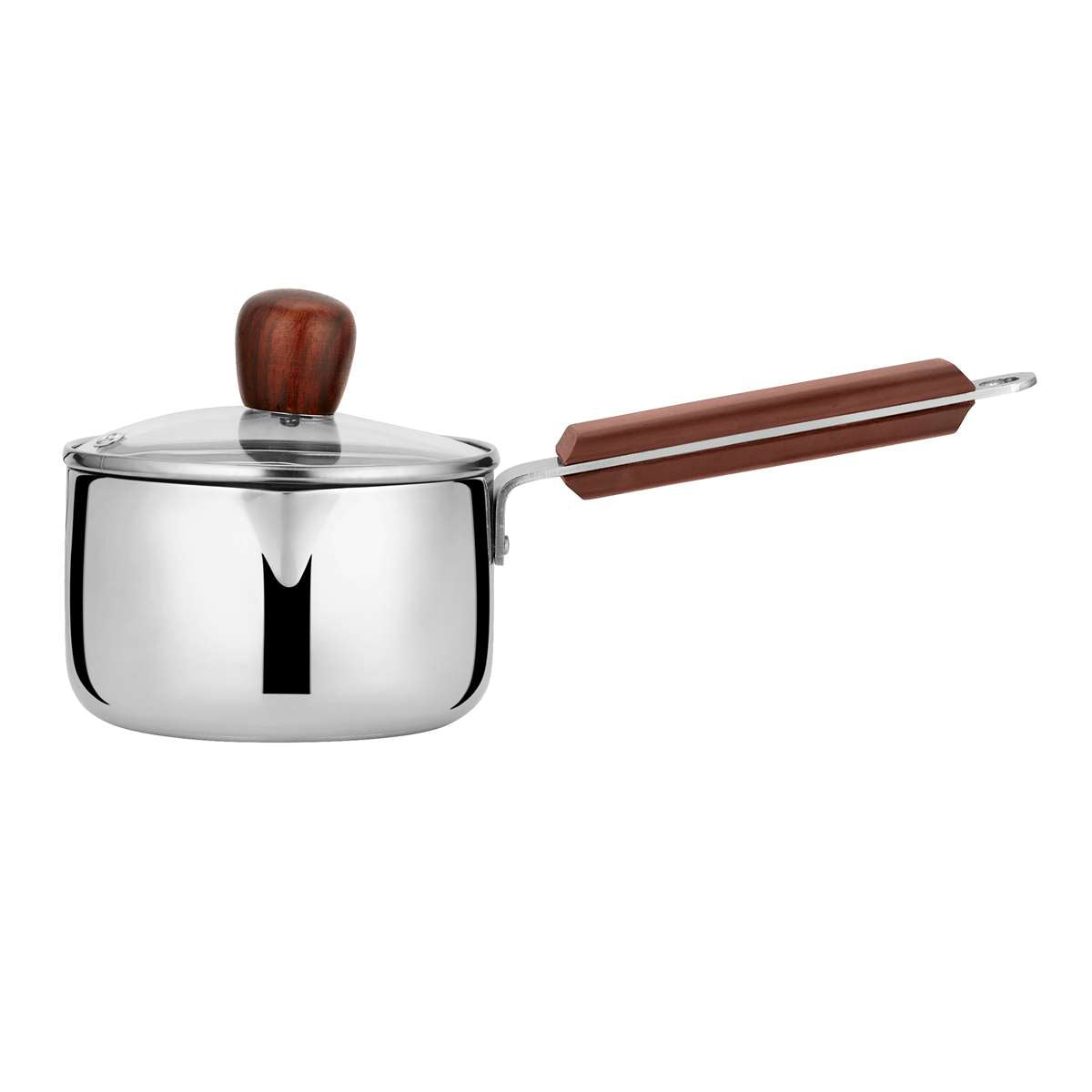 IROKO TRIPLY SAUCEPAN WITH GLASS LID