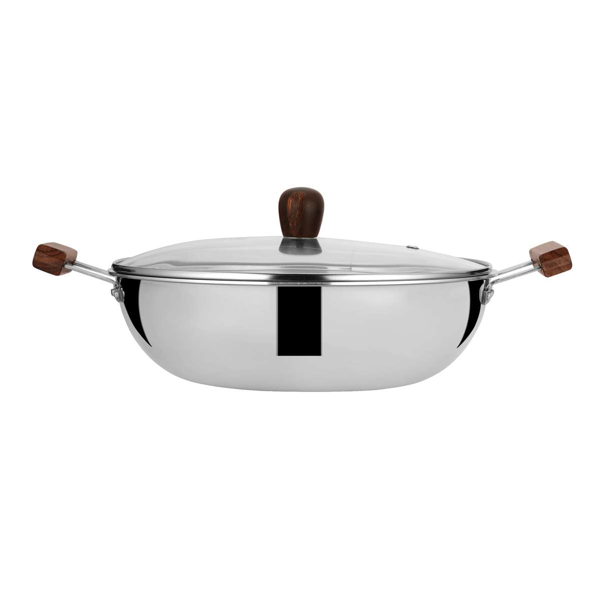 IROKO TRIPLY KADHAI WITH GLASS LID